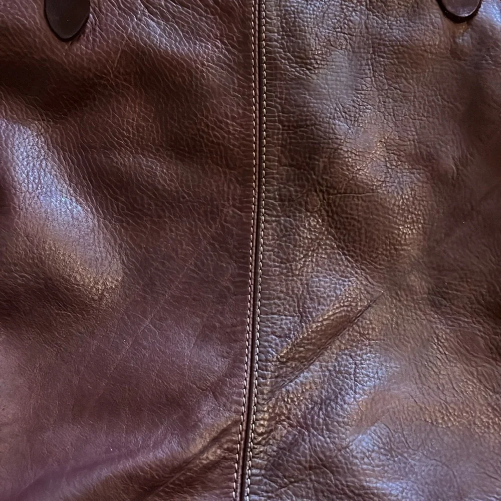 Gorgeous Borse in Pelle Italy leather hobo bag burgundy large